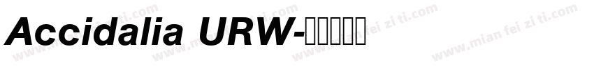Accidalia URW字体转换